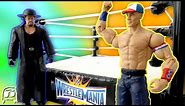 WWE Wrestlemania 33 John Cena vs Undertaker Toys R Us Exclusive Network Ring Playset Review!!