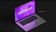 Neon Mac Book Mockup PSD Download |Sheri Sk| |Photoshop Tutorial|