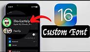 Get Custom System Font on iPhone