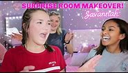 SURPRISE ROOM MAKEOVER FOR TEENS! | BEDROOM TOUR