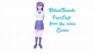How to Make Anime doll with paper | Hikari Tsuneki paper doll 3d