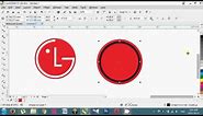 Creating a simple and easy logo in CorelDRAW - LG Logo