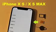 iPhone XS / XS max How to install and remove SIM CARD.