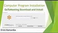 Computer Programs Installation - Downloading and Installing GoToMeeting App without Errors