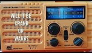SOLAR CRANK CR1009 WIND UP RADIO. REVIEW