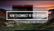 How To Connect To The Internet From The Command Line On Linux