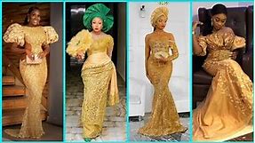 LATEST GOLD LACE STYLES FOR YOUR NEXT OCCASION/WEDDING GUEST/OWAMBE/PLS SUBSCRIBE,LIKE AND SHARE