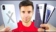 iPhone X vs Samsung Galaxy Note 8 & S8 Plus!