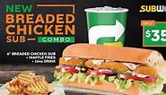 Subway's Breaded Chicken Combo