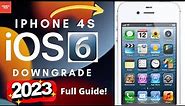 How to Jailbreak and Downgrade iPhone 4S to IOS 6.1.3 | 2023 (WORKING!)