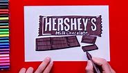 How to draw Hershey’s Chocolate Bar