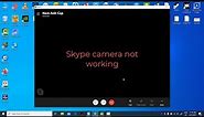 How To Fix Skype camera not working in Windows 10