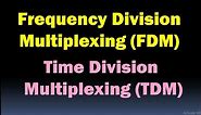 Frequency Division Multiplexing (FDM)- Time Division Multiplexing (TDM)- Multiplexing in Data Commun