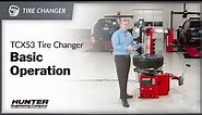 The Hunter TCX53 Tire Changer: Detailed operations video