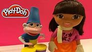Play Doh Dora The Explorer & Boots Winter Accessories by DisneyToysReview