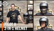 Harley-Davidson Pilot II 2-in1 Motorcycle Helmet Overview