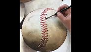 How to Paint a Baseball with Watercolor