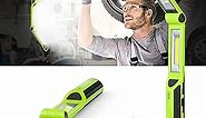 ropelux Work Light, Rechargeable LED Work Light 1500 Lumens, Portable Flashlight 180° Rotate 3 Modes, with 3 Magnetic Base and Hook Mechanic Light, for Car Repairing/Under Hood/Emergency