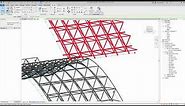 01 Curved space frame Revit adaptive component