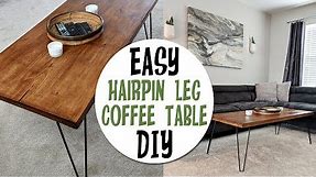 DIY Retro Inspired Hair Pin Leg Coffee Table+How I Made it!