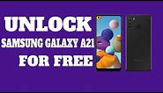 Unlock Samsung Galaxy A21 - Samsung A21 Network Unlock Code