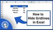 How to Hide Gridlines in Excel (the Easy Way)