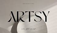 Artsy | Modern Stylish, a Sans Serif Font by Muntab_Art