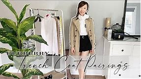 How to Style the Trench Coat - 7 Ways! | Burberry Trench Coat Pairings | Burberry Knot