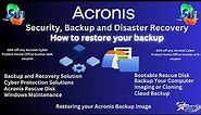 LIVE - How to Restore an Acronis Backup with Acronis Cyber Protect Home Office