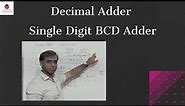 Decimal Adder - Single Digit BCD Adder | Digital Electronics