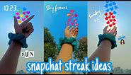 Aesthetic snapchat streak ideas 🌸 ||| snapchat story idea✨❤
