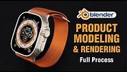 3D Product Modeling & Rendering | Blender | Apple Watch | Full Process
