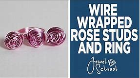 Rose Stud Earrings & Ring | Jewelry 101