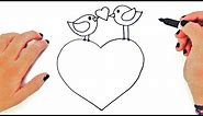 Como dibujar El Amor | Dibujos Románticos de Amor