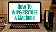 How to Wipe & Restore a MacBook Pro/Air to Sell