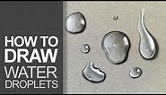 How To Draw Water Droplets