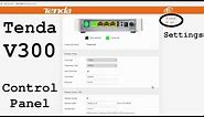 Tenda V300 Modem Router VDSL2 • Control panel login and settings overview