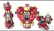 Lego Avengers Iron Man Mark 44 Hulkbuster Unofficial Lego Stop Motion Build Review