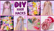 12 DIY Cute Hair Pins and Scrunchies - Hairstyles Hacks, Hair Wrap and more…