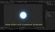 Bloom effect with transparent background | Blender 2.81a (eevee) | Download blend file from Gumroad