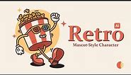 Creating a Retro Mascot-Style Character in Illustrator | Step-by-Step Tutorial