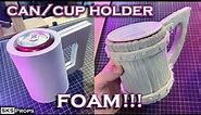 DIY Custom EVA Foam Can / Solo Cup Koozie Holder with Free Templates