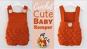 Crochet Cute And Easy Baby Romper