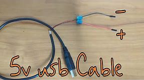 Tutorial | How to Make your own 5v USB power supply CABLE (without soldering)