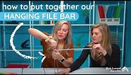 How to Put Together a Hanging File Bar