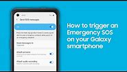 How to trigger an Emergency SOS on your Galaxy smartphone