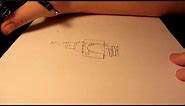 How to draw a supercharged V8 engine