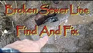 Broken Sewer Line Find And Fix