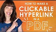 How to create a clickable hyperlink in a PDF document for FREE without Adobe Acrobat