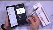 LG V60 ThinQ 5G Working With A Wacom Stylus Pen For Writing, Drawing, Gaming On Both Dual Display
